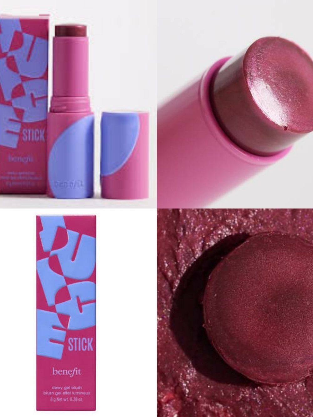 🍇New Release🍇BNIB Benefit Fullsize FIGGIE Juice Stick Dewy Gel Cream Blush$34R